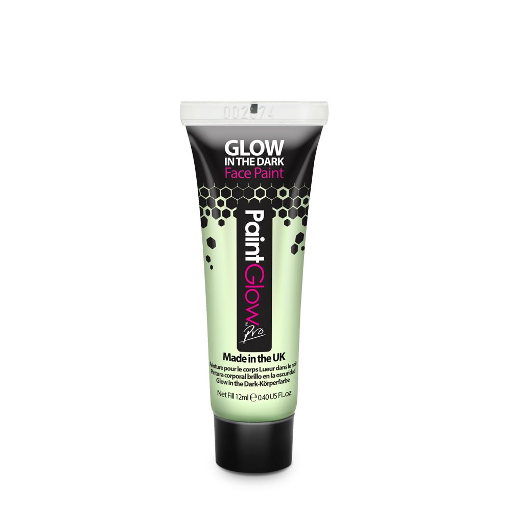 Ansikt- og Kroppsmaling Glow in the dark - Gjennomsiktig