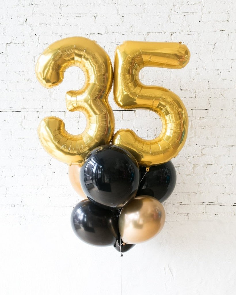 Bursdagsballong med helium (2 tall)