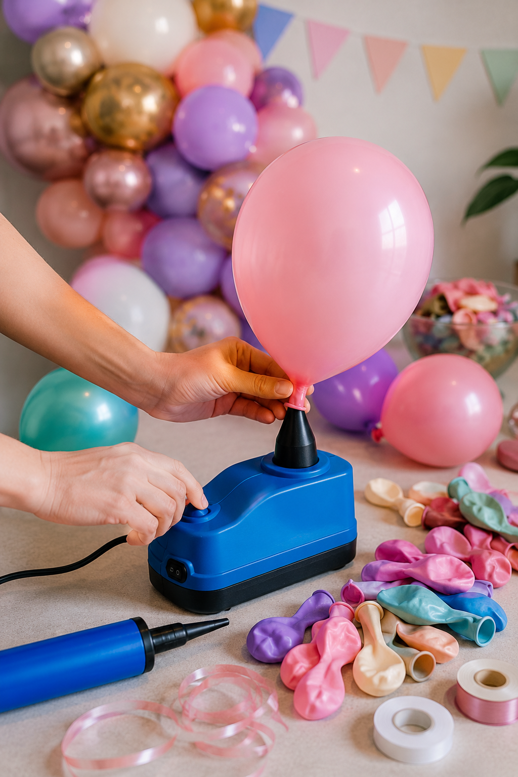 hvordan blåse opp ballonger