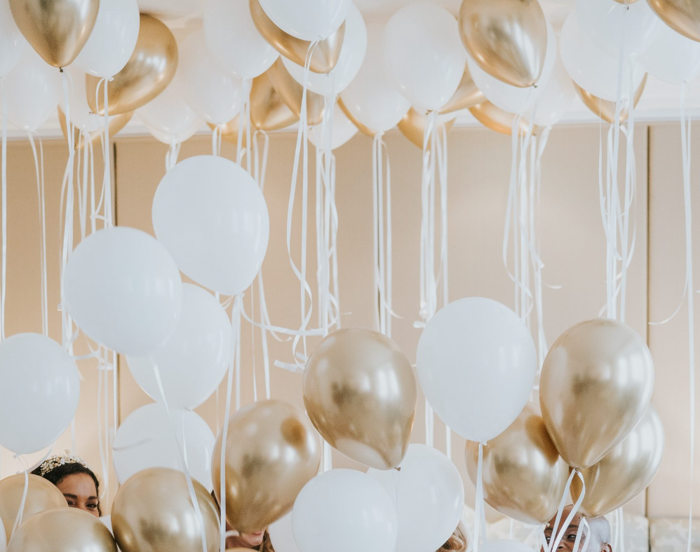 Helium og ballong oppsett