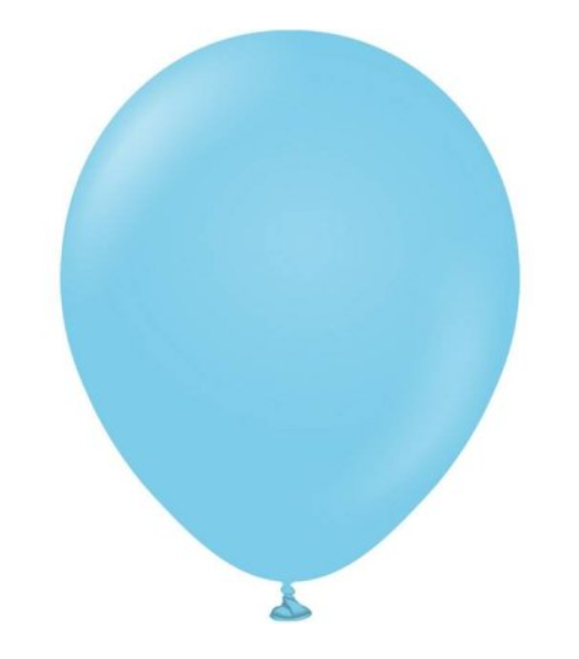 Store latexballonger - Lyseblå