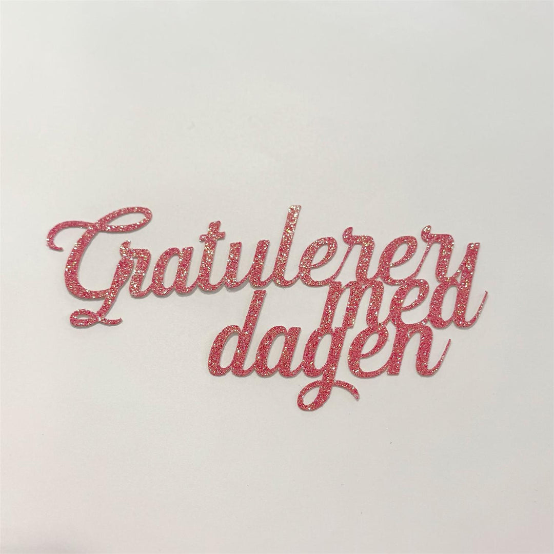 Gratulerer med dagen kakeskilt