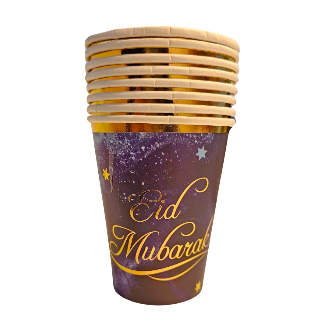Pappkopp - Eid Mubarak, (8 stk)