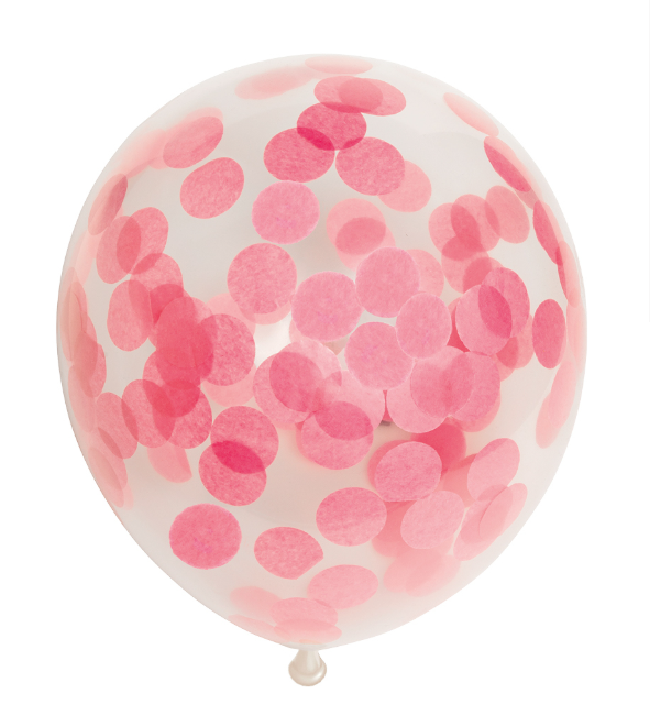 Konfetti ballong Rosa