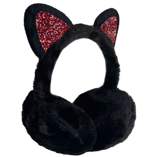 Twilight Kitty Plysj Øreklokke - Sort