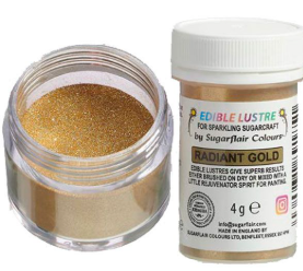 Spiselig glitter gull