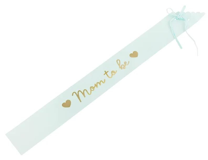 Mom to be sash blå