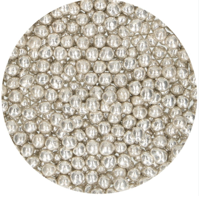 Kakestrøssel - Medium metallic silver