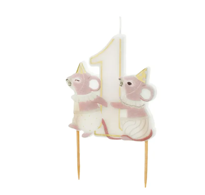 Kakepynt - 1 årsdag mus