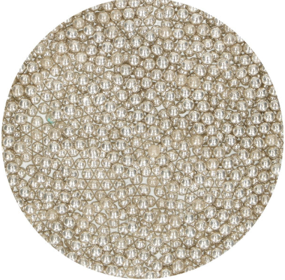 Kakestrøssel - Medium metallic silver