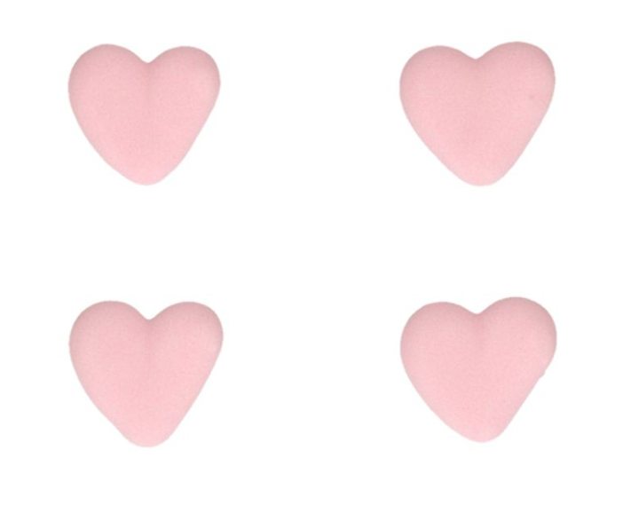 Sukkerdekor Hjerte rosa