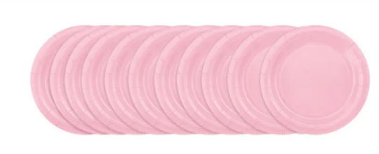 Papptallerken  - Rosa