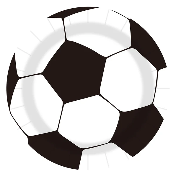 Papptallerken - Fotball, 23 cm