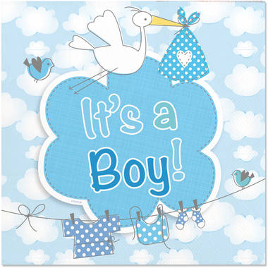 Servietter - It´s a boy!