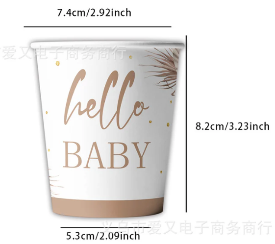 Pappkopper - Hallo baby 10 stk