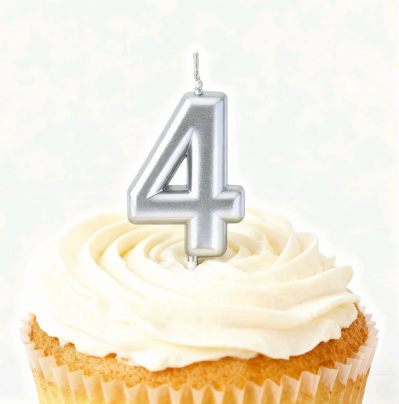 Kake Lys Nummer 4 Sølv