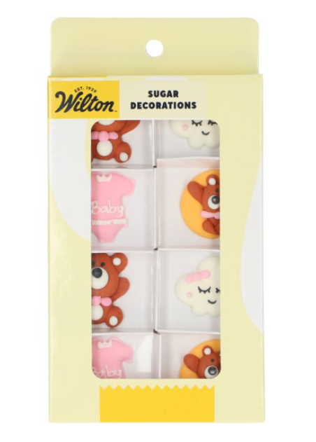 Sukkerdekor Baby Bliss - Rosa