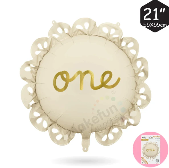 Folieballong - ONE, blonder