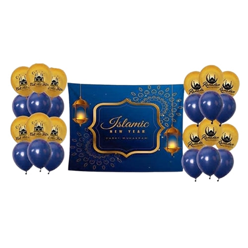 Eid Mubarak, Hengende Dekorasjoner, Sett med Banner