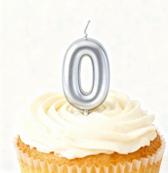 Kake lys 0 år sølv