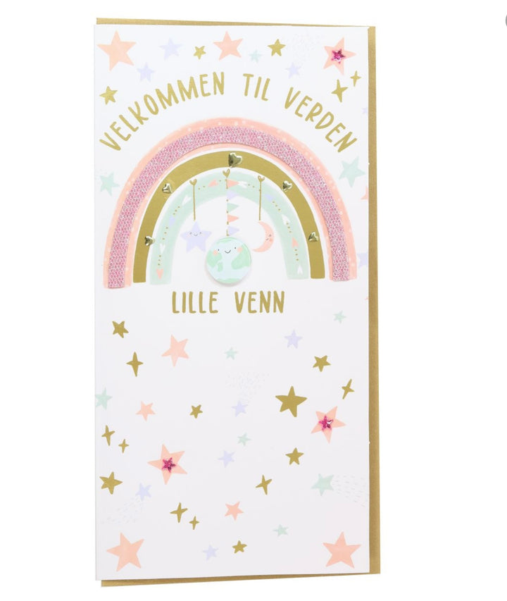 Velkommen til verden lille venn gutt-jente