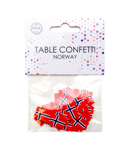 Norske flagg - konfetti