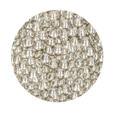 Kakestrøssel - Candy Choco Metallic Silver