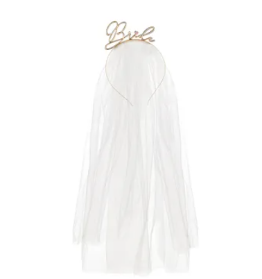 Bride tiara med slør