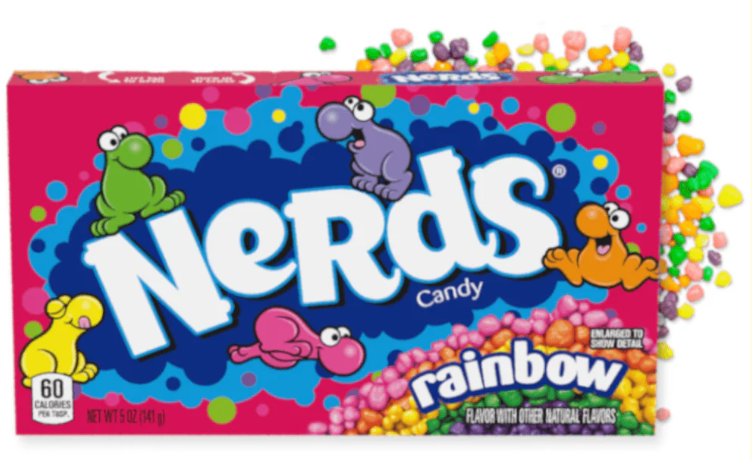 Nerds godteri - regnbue