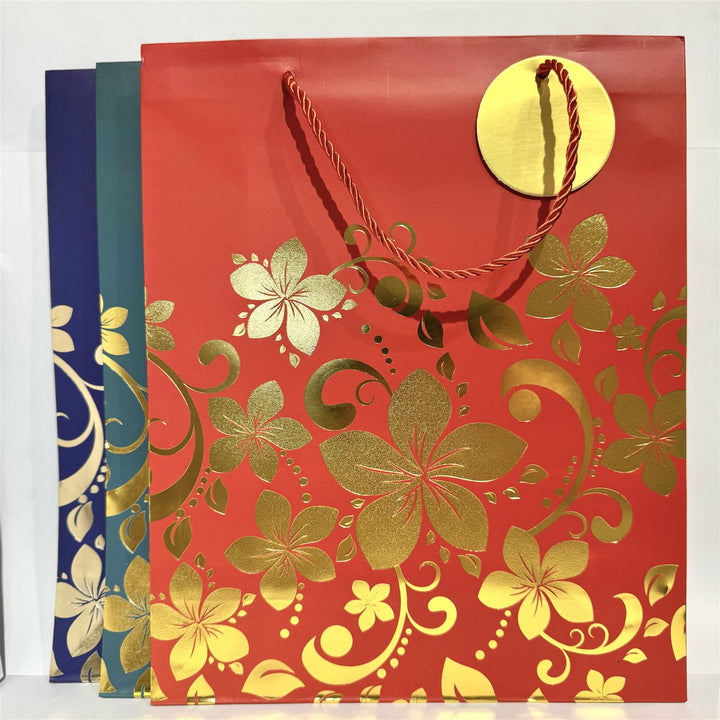 Gavepose 32x26x10 cm - Blomster