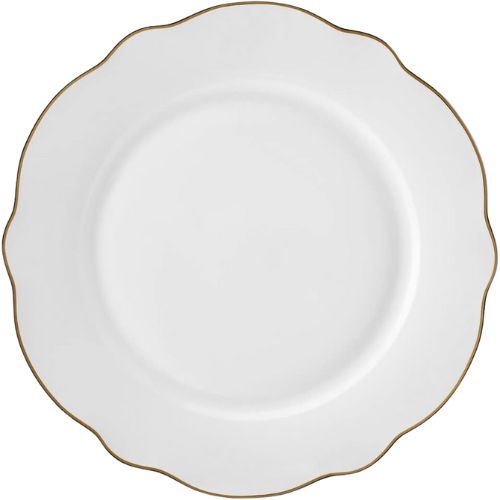 Plast dekketallerken- Gull