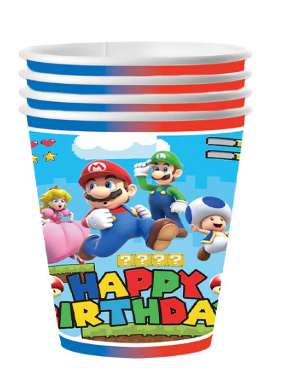 Pappkopper 10 stk - Super Mario