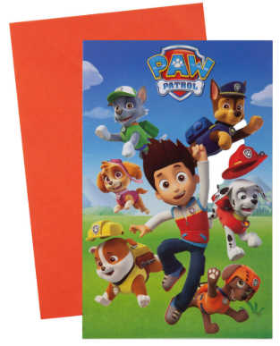 Paw Patrol  invitasjoner