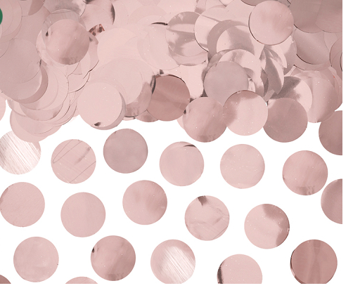 Bordkonfetti Sirkler - Rosegull