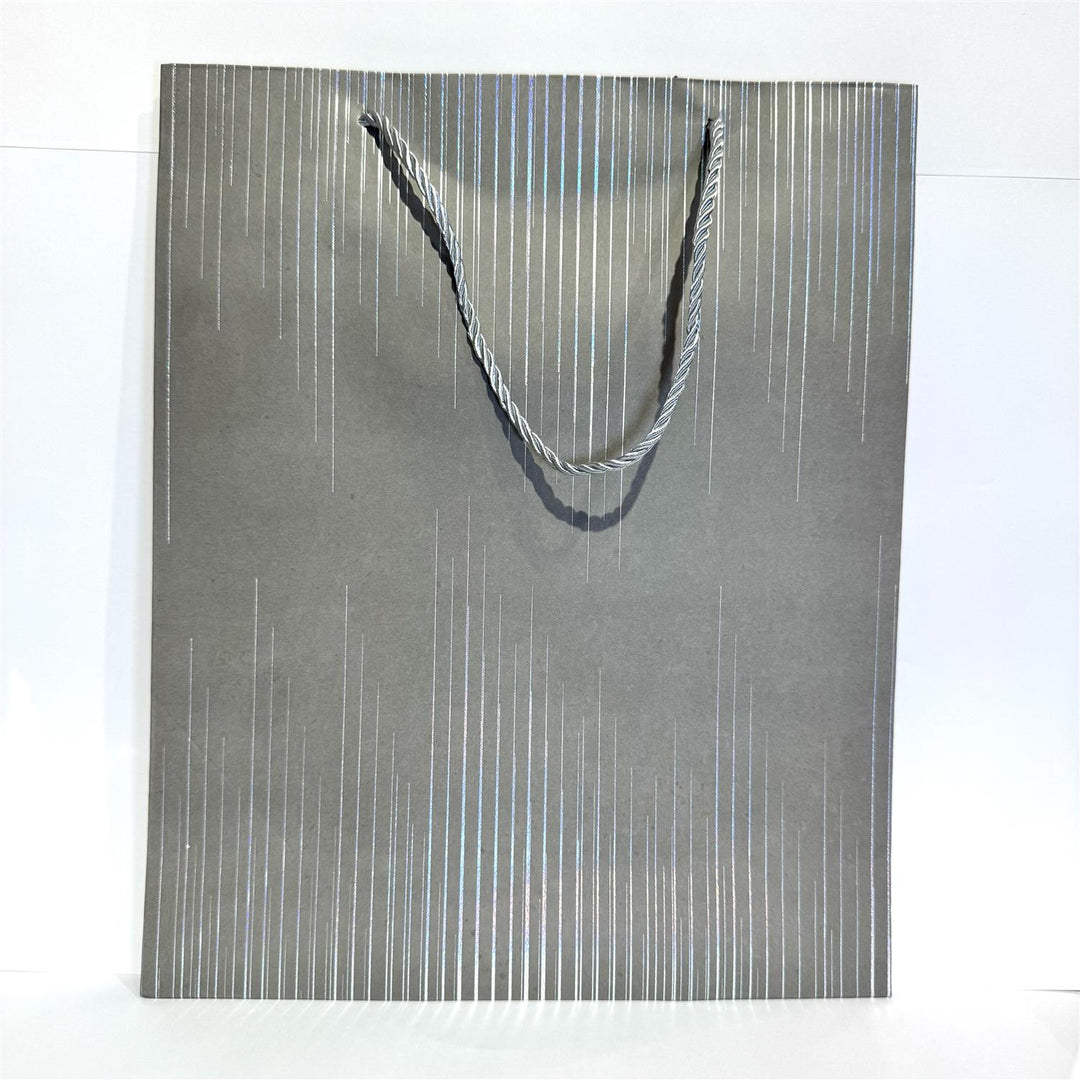Gavepose 32x26x10 cm - Grå holografisk