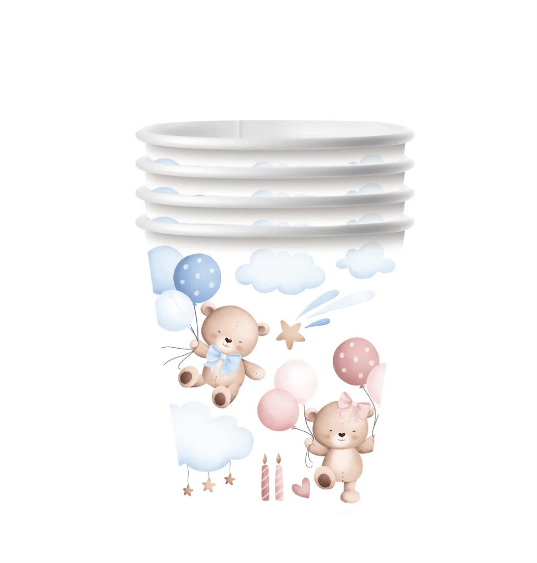 Pappkopper - Babyshower 10stk