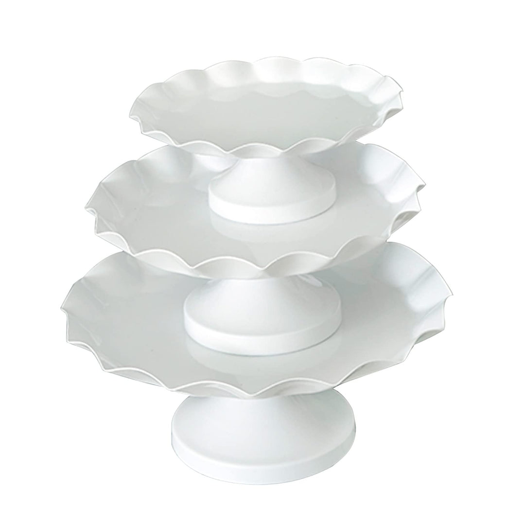 Leie, kake/dessertfat til , hvit ceramic