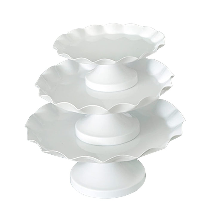 Leie, kake/dessertfat til , hvit ceramic