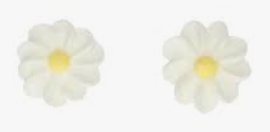 Sukkerdekor blomster Hvit
