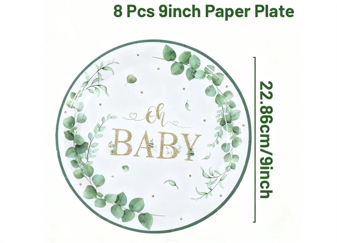 Papptallerken - Hallo baby 10 cm