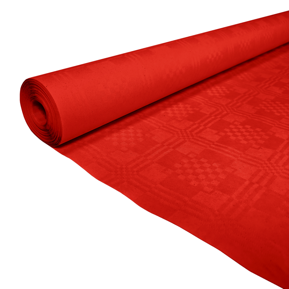 Bordduk Rød med mønster