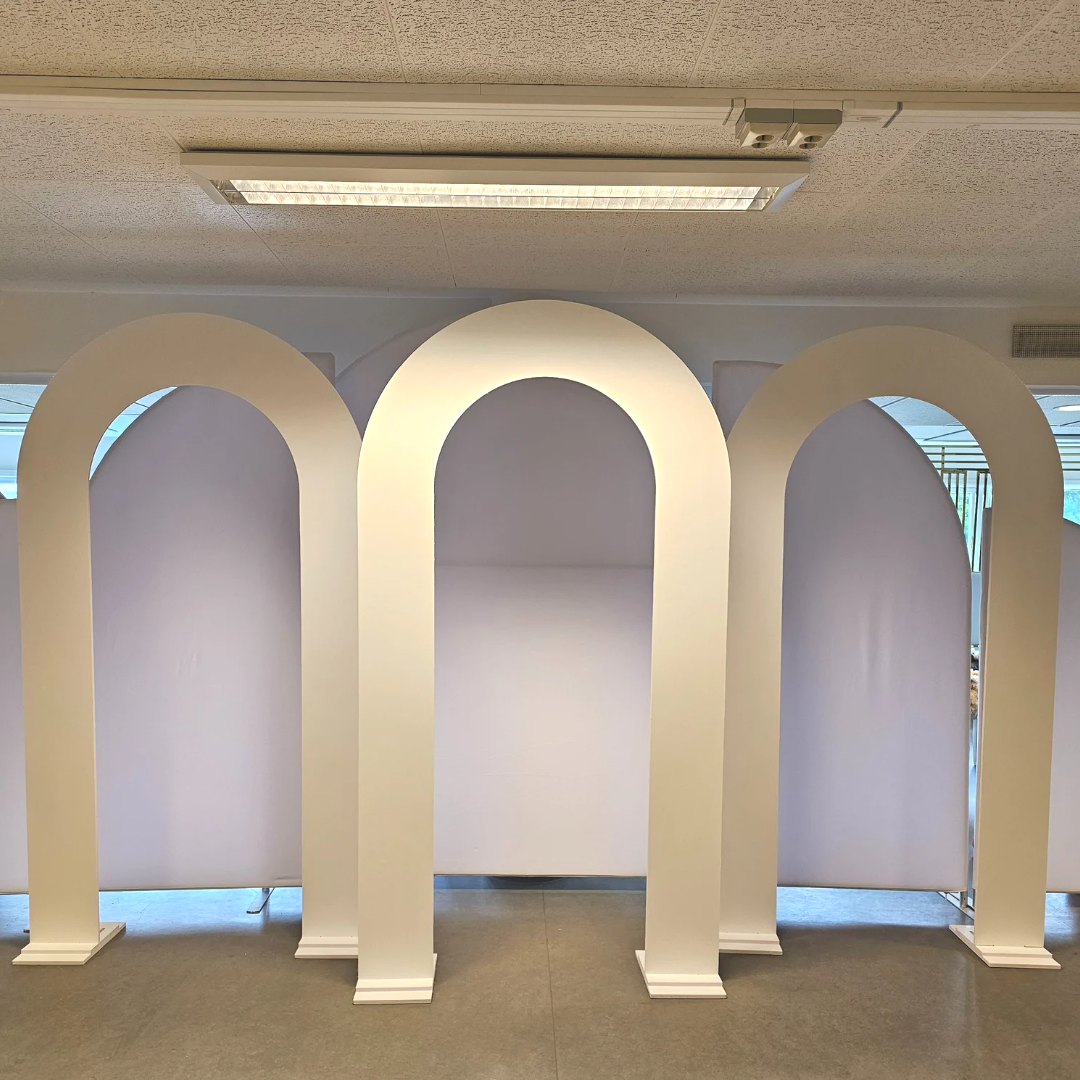 Leie Backdrop- Åpen hvit portal