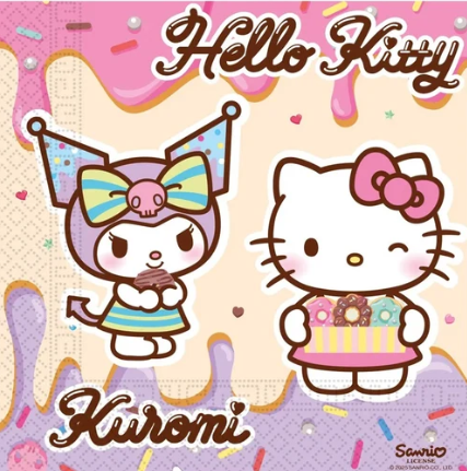Hello kitty og Kuromi - servietter