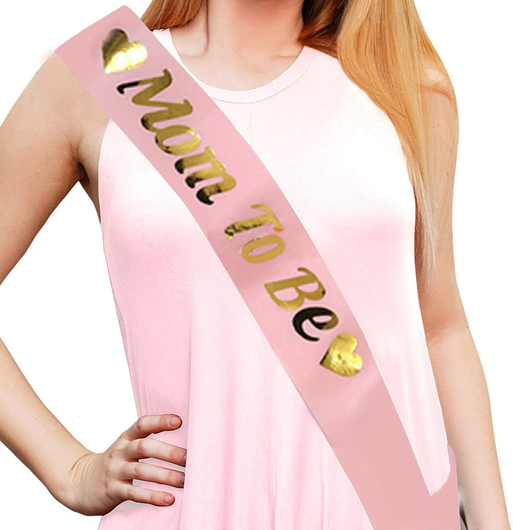 Sash - Mom to be rosa og gull