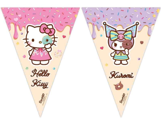 HEllo kitty og Kuromi vimpler