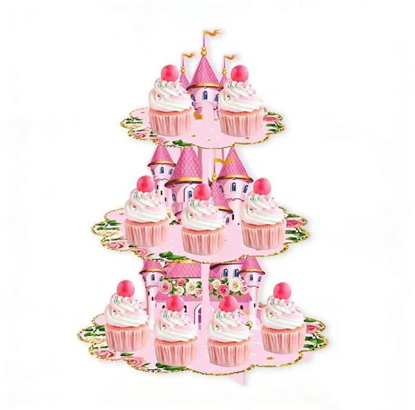 Cupcakestativ, 3 etasjer