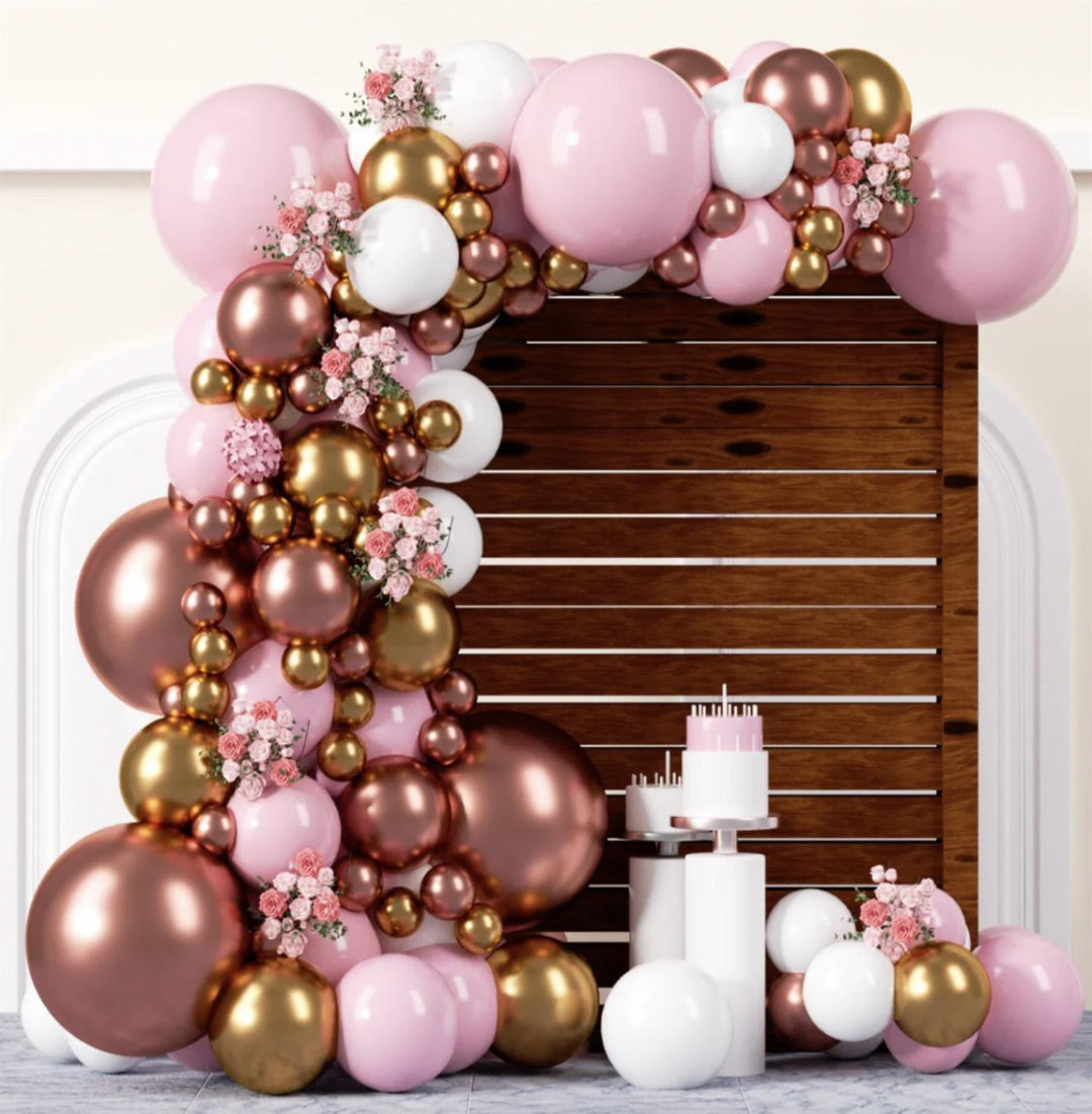 Ballongbue - Rosa, rosegull, gull og hvit