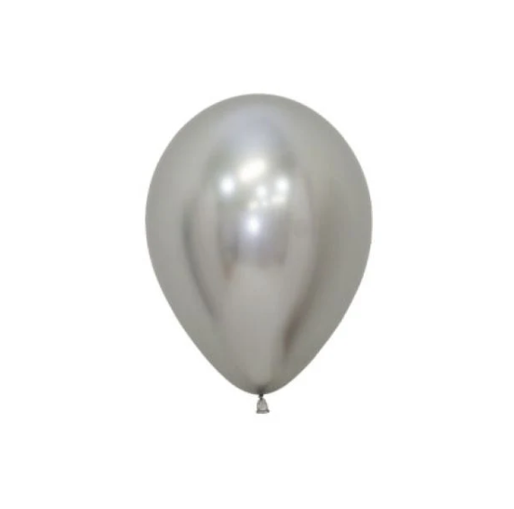 Mini latexballonger - Sølv