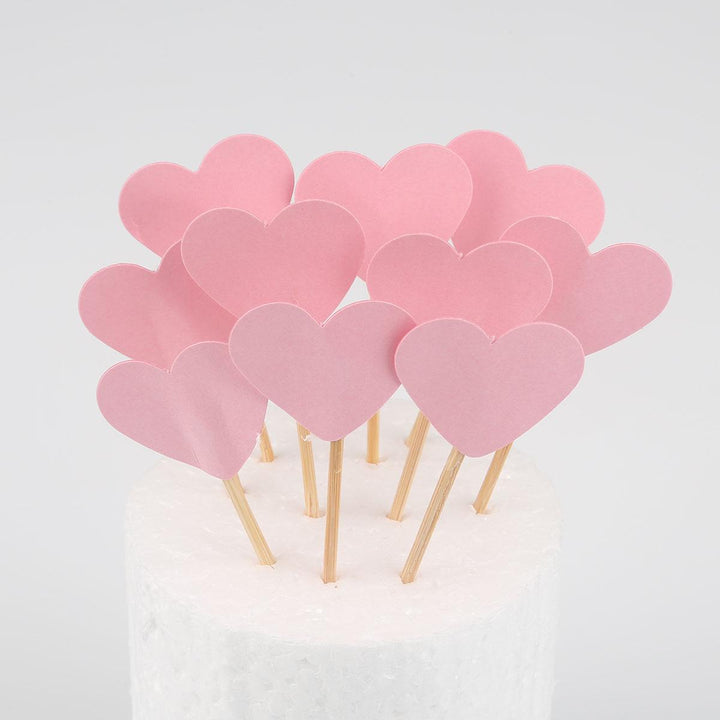 Kake pynt - Hjerte rosa