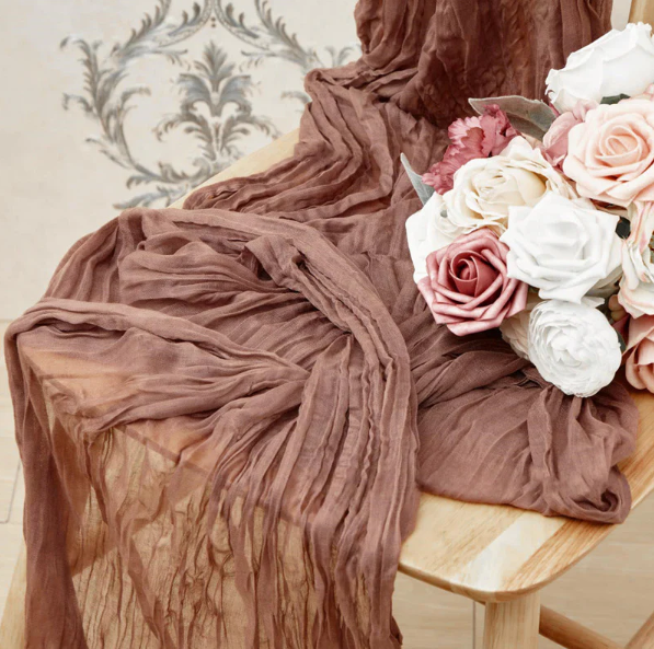 Bordløper i stoff - mauve